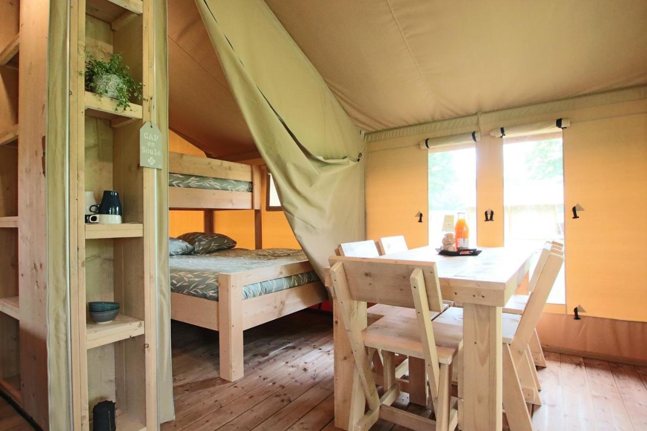Tente Safari Lodge Ferme Carrique Tardets-Sorholus ภายนอก รูปภาพ